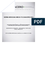 Nmx-B-172-Canacero-2013 Metodos de Prueba Mecanicos para Productos de Acero