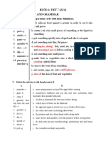 BU I 6: TH 7 (22/1) B. Vocabulary and Grammar: I. Match The Food Preparation Verbs With Their Definitions