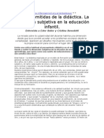 Brailovsky, Daniel - Escenas Omitidas de La Didáctica La Dimensión Subjetiva en La Educación Infantil Entrevista A Ester Beker y Cristina Benedetti