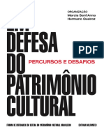 Livro em Defesa Do Patrimônio Cultural