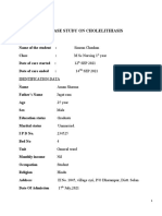 CASE STUDY ON Cholelithiasis