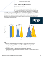 Calculation of System Suitability Parameters