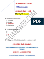 Cs101 Quiz 1 by Vu Answer