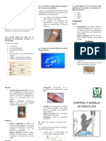 Triptico de Vigilancia y Control de Venoclisis