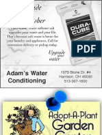 Adam's Water Conditioning: 1373 Stone Dr. #4 Harrison, OH 45030 513-367-1600