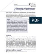 The Influence of A Digital Strategy On The Digitalization of New Ventures: The Mediating Effect of Digital Capabilities and A Digital Culture