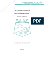 MANUAL PUESTOS Y FUNCIONES DIRECCION DE SALUD MUNICIPAL Con Numero