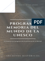 Programa Memoria Del Mundo de La Unesco - GRUPO N7