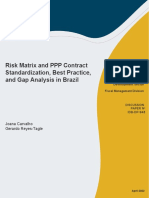 Risk Matrix and PPP Contract Standardization Best Practice and Gap Analysis in Brazil