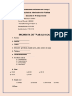 Encuesta de Trabajo Social