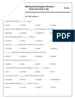 4000 Essential English Words 6 - Final Test