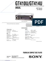 CDX-GT410U/GT414U: Service Manual