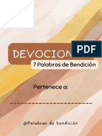 Devocional Palabras de Bendición