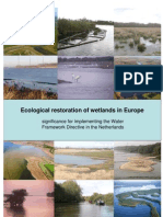 Ecological Restoration of Wetlands in Europe