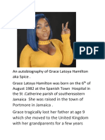 An Autobiography of Grace Latoya Hamilton Aka Spice