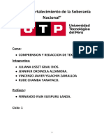 U3 - S8 - Texto Argumentativo (Unión Civil) Debate de Matrimonio Igualitario en El Perú.