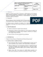 ALM-INS-001 V.07 Recepcion y Almacenamiento de Materia Prima, Material de Empaque y Suministros