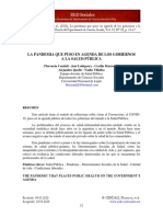 La Pandemia Que Puso en La Agenda de Los Gobiernos A La Salud Pública.