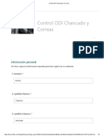 Control ODI Chancado y Correas