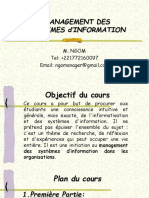 MANAGEMENT DES SYSTEMES d'INFORMATION-PREMIERE PARTIE