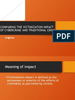 Comparing The Victimization Impact of Cybercrime and Traditional Crime