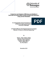 Comparison and Analysis of Efficiency and Stability of Horizontal and Vertical Wind Turbine For Electricity Generation Using Labview Simulation