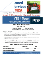 YES! Teen Registration