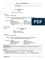 Accounting Ratios - Class Notes