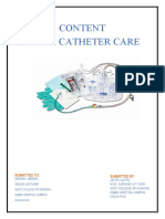 Jayita's Topic Catheter Care New