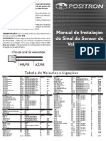 Manual de Instalação Do Sinal Do Sensor de Velocidade