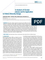 Characteristic Mode Analysis of Circular Microstrip Patch Antenna and Its Application To Pattern Diversity Design