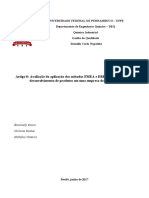 Avaliação Da Aplicação Dos Métodos FMEA e DRBFM No Processo de Desenvolvimento de Produtos em Uma Empresa de Autopeças