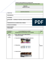 Formato de Planificación de Una Sesión de Clases