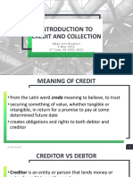 Module 1 - Introduction To Credit and Collection