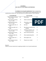 An Introduction To Cost Terms and Purposes Homework 2-42, 46 2-42 Income Statement and Schedule of Cost of Goods Manufactured. Chan's Manufacturing