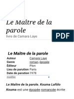 Le Maître de La Parole - Wikipédia