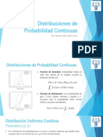 Distribuciones de Probabilidad Continuas