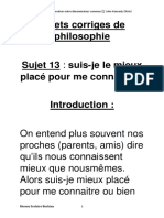 Sujets Corriges de Philosophie