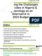 Discussing The Challenges of Pesticides in Nigeria & Agroecology As An Alternative