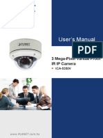 User's Manual: 3 Mega-Pixel Vandal Proof IR IP Camera