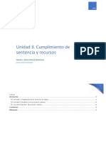 Unidad 3. Cumplimiento de Sentencia y Recursos