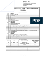 OP-CAN-002 Procedimiento de Operación de Excavadora y Picaroca Revisado