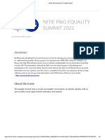 Nitie P&G Equality Summit 2022