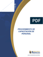 Procedimiento de Capacitación de Personal