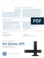 GE - Critical Power VH Ups Datasheet