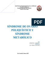 Síndrome de Ovario Poliquístico Y Síndrome Metabólico