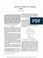 Harmonic Impedance of Single-Core Armored Cables