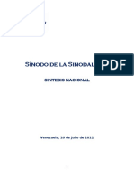 Sintesis Del Sinodo de La Sinodalidad