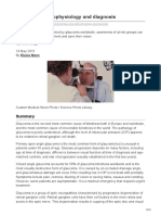 Glaucoma Pathophysiology and Diagnosis