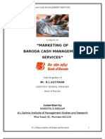 "Marketing Ofbaroda Cash Management Services by Neelam Nivedita